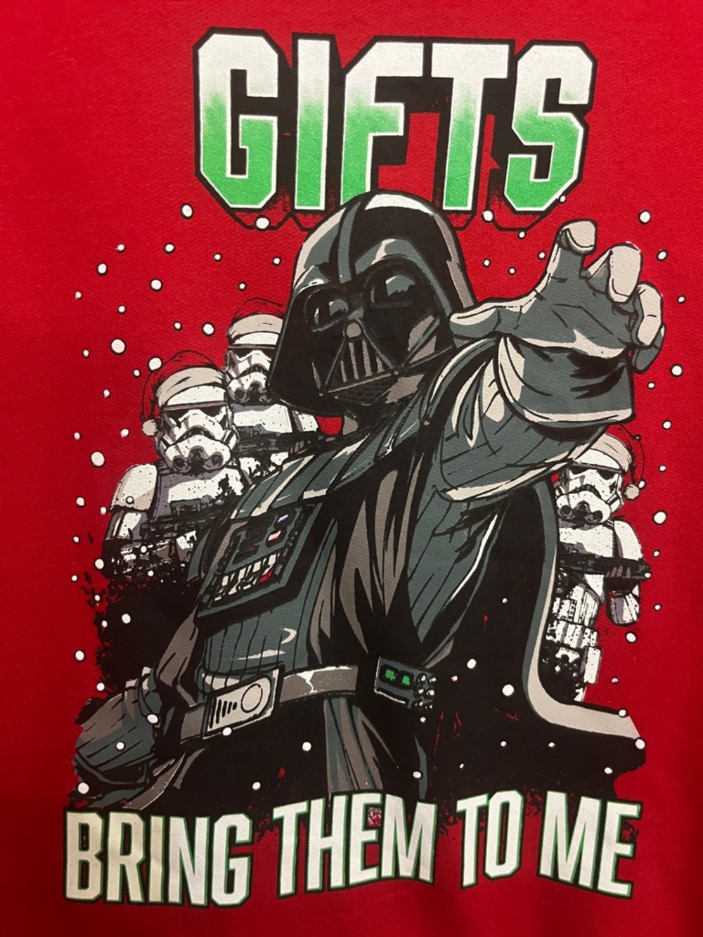 Disney Star Wars Kids Christmas Darth Vader Red Sweater